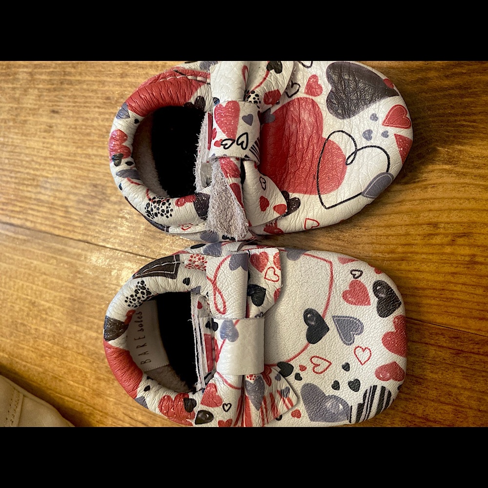Baby girl valentines mocs